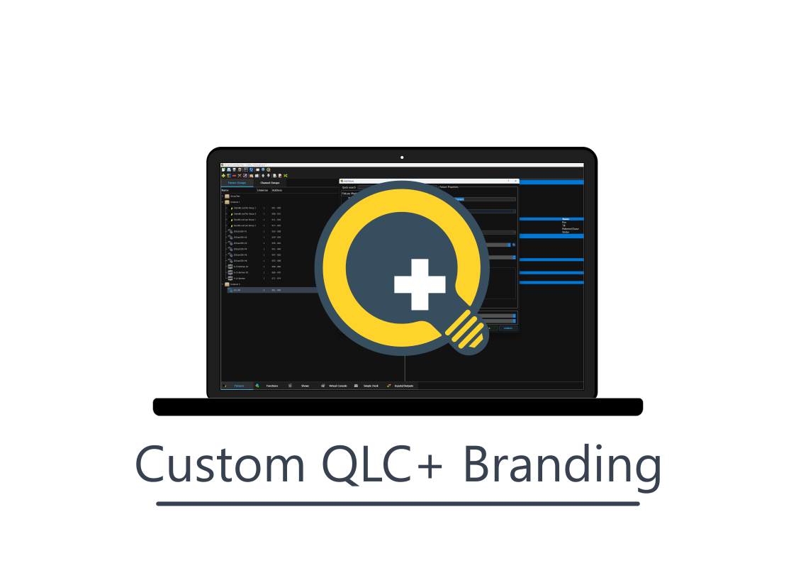 Custom QLC+ Interface Branding